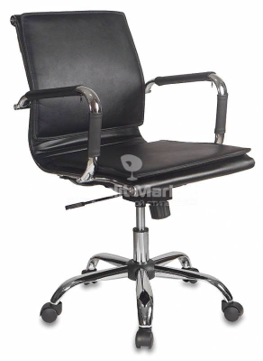 Кресло руководителя Бюрократ CH-993-Low низкая спинка искусственная кожа крестовина хром