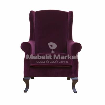 Кресло бордовое бархатное (PJS06501-PJ873)