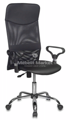 Кресло руководителя Бюрократ CH-600 спинка сетка сиденье искусственная кожа