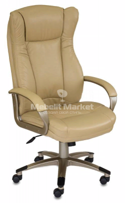 Кресло руководителя Бюрократ CH-879Y искусственная кожа (пластик золотистый)